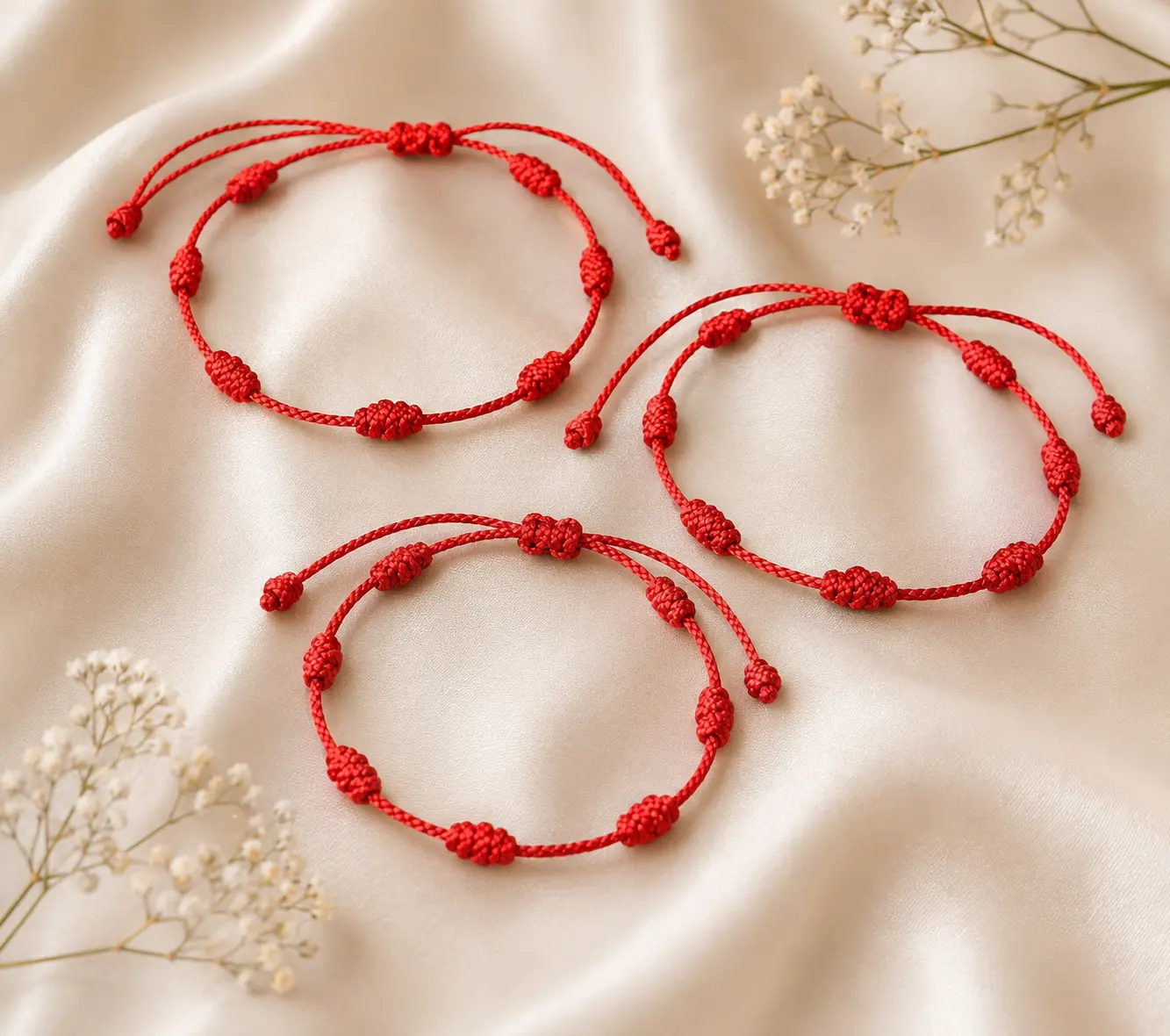 7 Knots Bracelet |Protection Bracelet |7 Knots |Macramé String |Various Colors |Family Bracelets |Lucky Charm |Perfect Gift |Adjustable