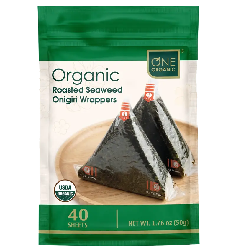 ONE ORGANIC Individually Packaged Onigiri Wrappers (40 sheets)