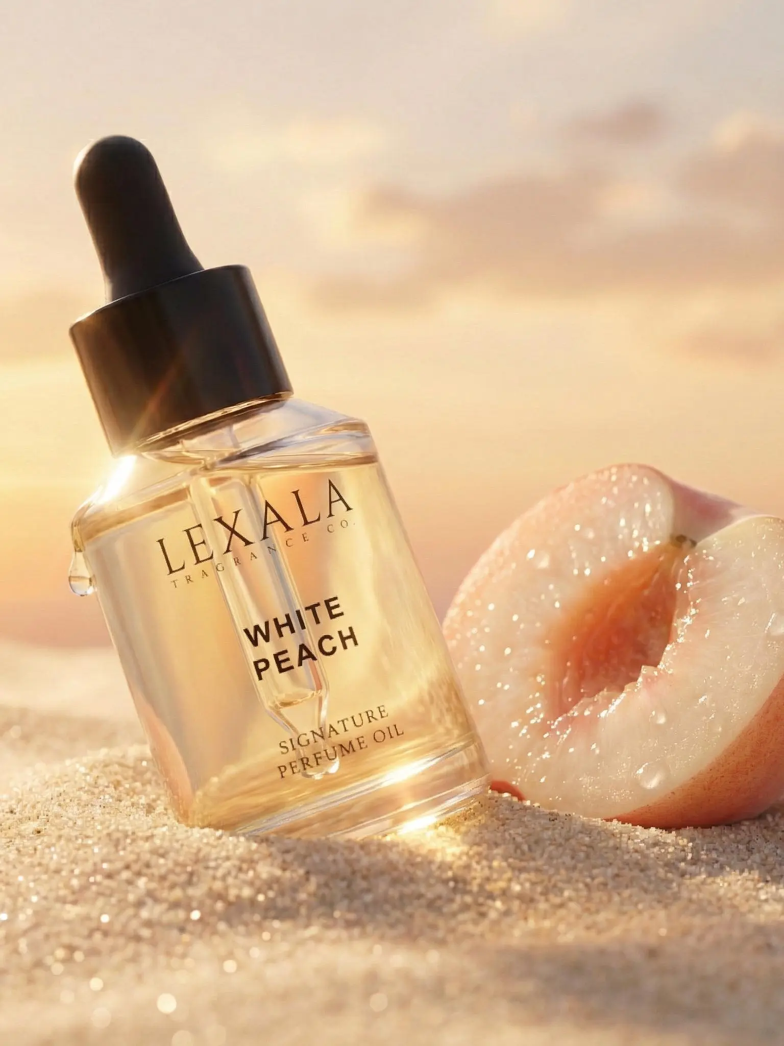 White Peach Perfume Oil - 30 ml - Fruity, Floral