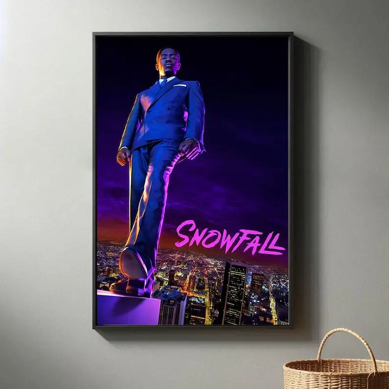 Snowfall (2017) TV Poster |   Modern Room Decorative Arts