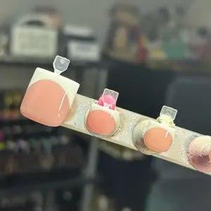 Set of 20 Press On Toe Nails - Squared Toes - Acrylic Toe Dupe - French Tips