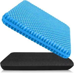 Ergonomic gel seat cushion for prolonged sitting, relieves tailbone and coccyx pain, comfortable for office chairs, wheelchair cushion, seat cushion for back support, comfortable wheelchair seat cushion