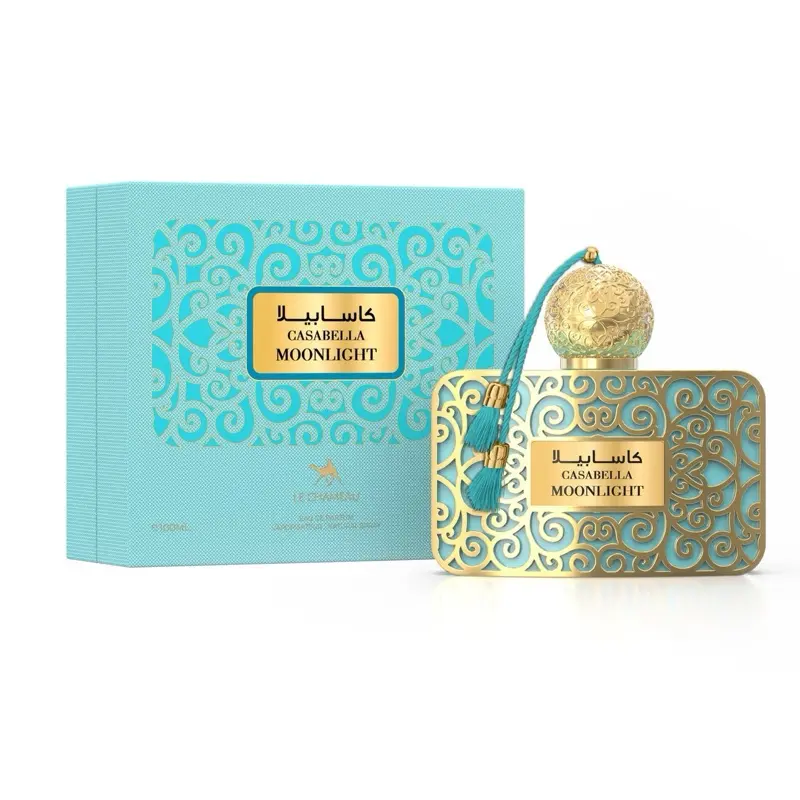 Casabella Moonlight - Elegant Perfume with Intricate Design and Blue Tassel