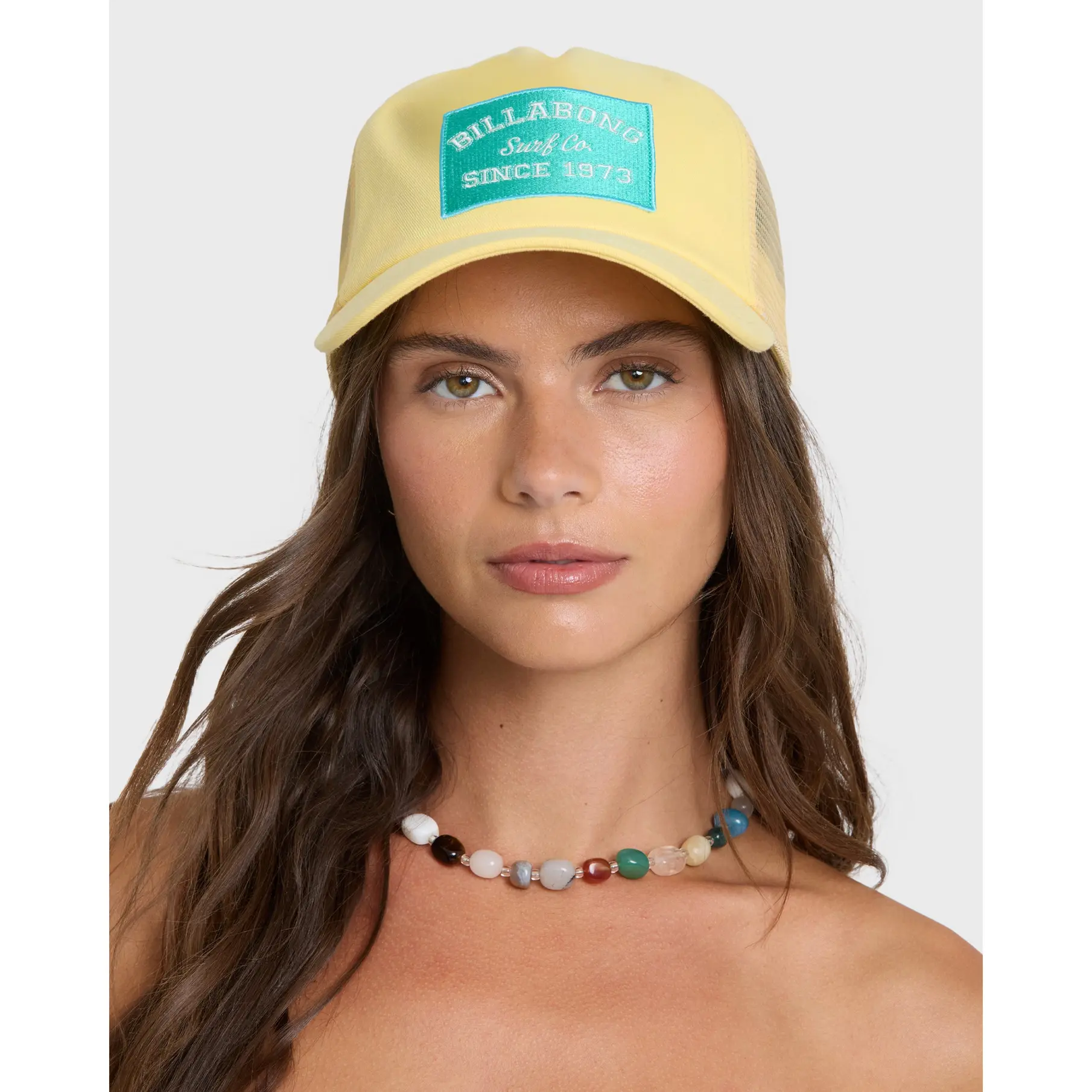 BILLABONG Sunday Trucker Hat - Sundress, Adjustable Snapback Curved Bill Cotton, Summer Casual
