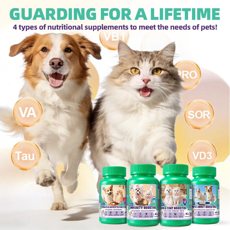 Hegenpet Hip & Joint Boosting Tablets for Dogs & Cats – Stronger Bones, Better Mobility & Pain-Free Movement | 200pcs Advanced Joint Support