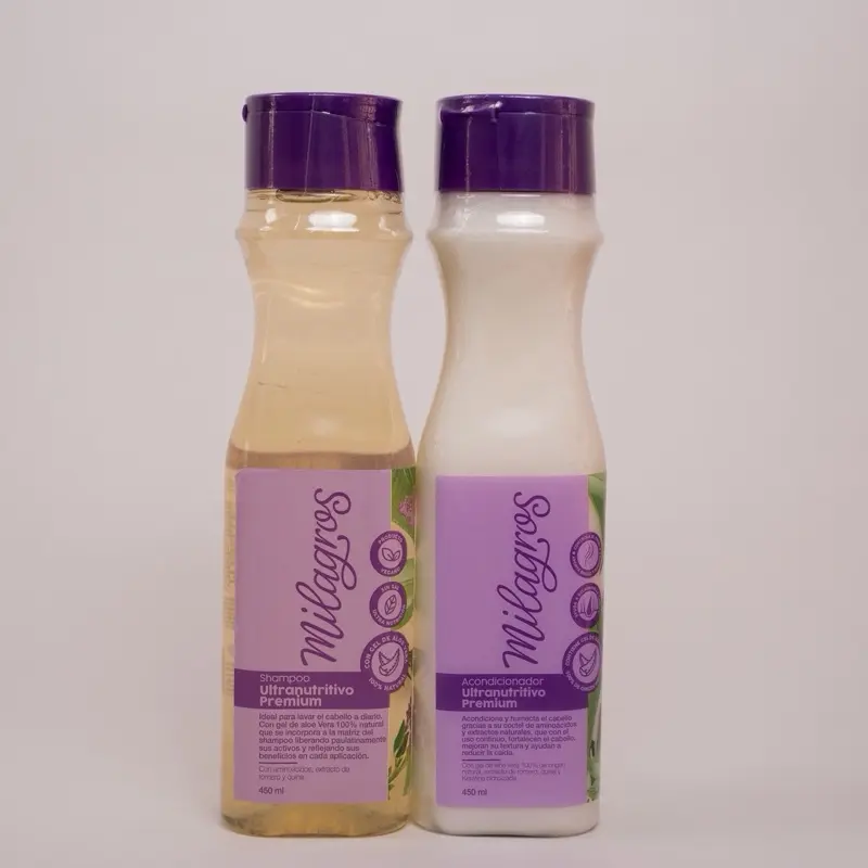 Milagros Ultranutritivo Premium Shampoo & Conditioner - 450ml Each - Hair Care Set for Soft & Healthy Hair