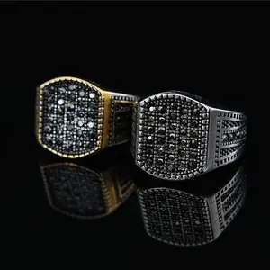 Men's Stainless Steel Luxury Fashion Business Ring - Stackable Men's Jewelry, Elegant Everyday Ring for Daily Wear & Parties