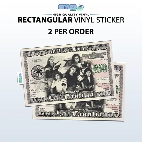 mi vida Loca rectangle vinyl sticker made with high quality vinyl and uv ink