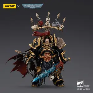 JOYTOY Warhammer 40k 1/18 Action Figures Black Legion Abaddon the Despoiler with Drach'nyen and the Talon of Horus Figurine Joystoy Miniature Skulls