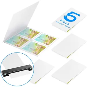 Thermal laminating carrier sheets and laminator carrier sleeves, letter size (fits all brand laminating pouches).