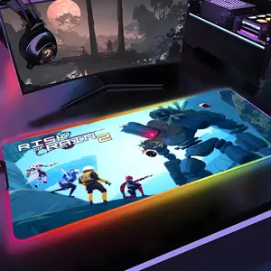 Risk of Rain 2 Mouse Pad Gamer Rgb 1000×500mm 900×400mm 800×400mm 600x300mm Desk Mat Back Light Led Mousepad Setup Gaming Accessories Deskmat Big Mousepad Backlight