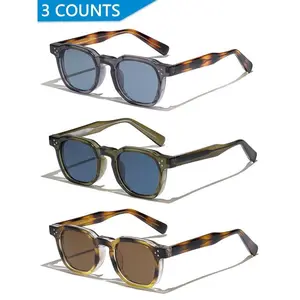 Vintage Tortoiseshell Sunglasses, Trendy Casual Sunglasses for Women and Men, Fashion Accessories for Everyday Use and Outdoor Activities