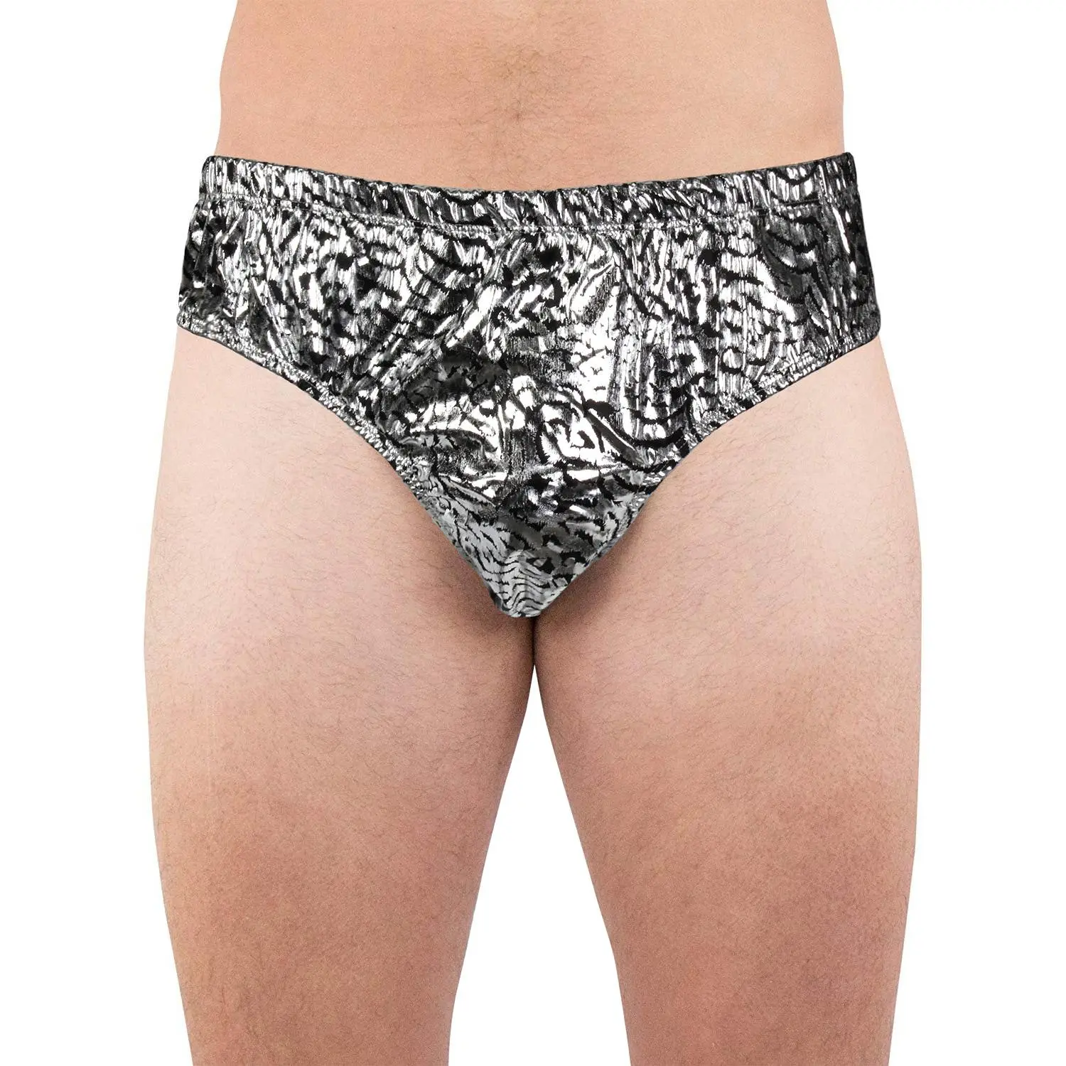 Intimo Mens Tiger Animal Print Bikini Brief Underwear, Stretch, Menswear