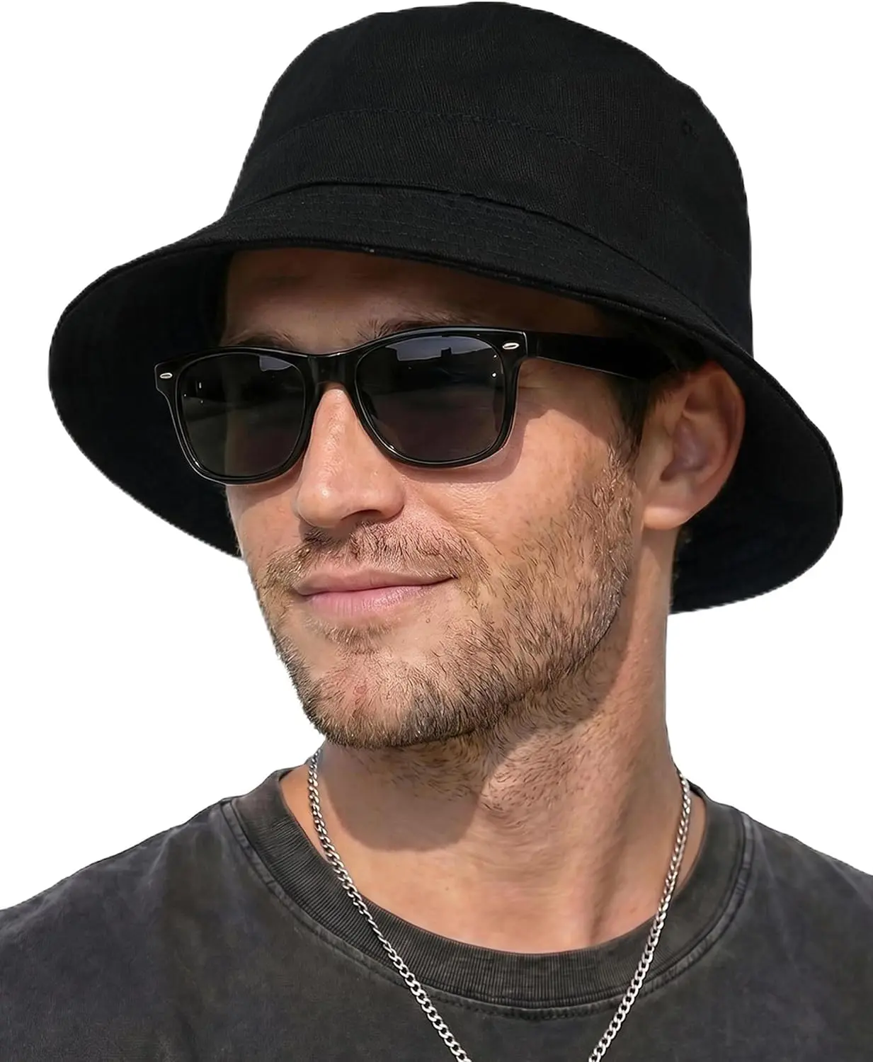 Fashion Cotton Sun Bucket Hat - Packable Outdoor Hat for Men & Women, Ideal for Summer Beach, Golf Vacations