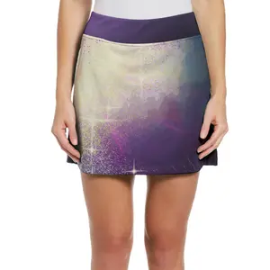 A Cool Mist Middle-Waisted Skirt With Inside Shorts Fabric Polyester