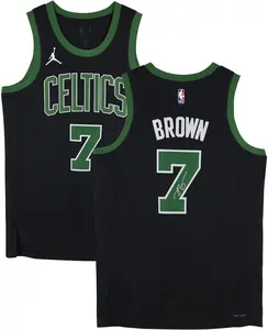 Jaylen Brown Boston Celtics Autographed Nike Black Statement Swingman Jersey - Fanatics Authentic Certified