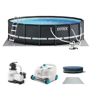 Intex Ultra XTR 16ft x 48in Round Above Ground Pool Set w/ Pump & Robot Vacuum