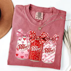Dr Pepper Valentines Sweatshirt, Cute Holiday Crewneck, tee valentine idea, Comfort Colors Be, Soda lover shirt ,XOXO Graphic Tee