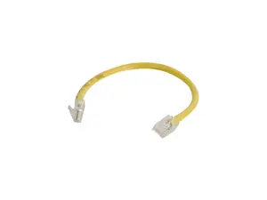 C2G 04170 Cat6 Cable - Non-Booted Unshielded Ethernet Network Patch Cable, Yellow (2 Feet, 0.60 Meters)