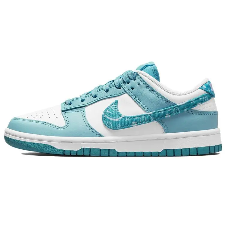 Nike Dunk Low Blue Paisley' Durable Non-slip Skate Shoes Women's DH4401-101