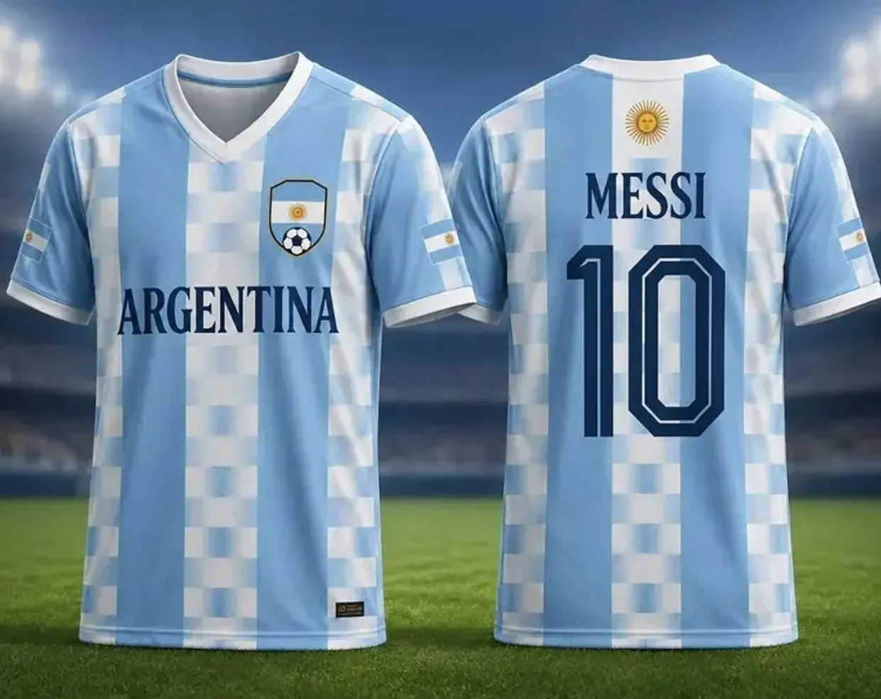 Custom Name And Number Argentina 3D Soccer Jersey, Argentina Football Shirt, Argentina Fan Gift T-Shirt for Match Day Football Fans
