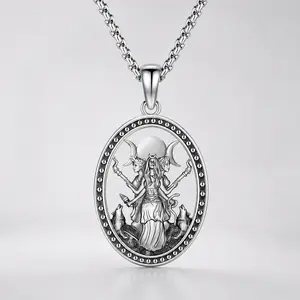 March Hecate Necklace Hollow Design Necklace Goddess Hecate Amulet accessory Gift for Women.