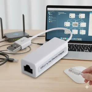 USB Ethernet Adapter for Laptop Plug and Play No Driver Needed Stable High Speed Wired Internet Converter Portable Compact Design Universal RJ45 Network Card for Office Classroom Dorm Desktop PC MacBook