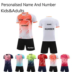 Custom Soccer Jerseys for Kids Personalised Football Shirt Short Set Men Women Football Jersey