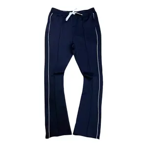 WH-100-470 - Track Stacked Fit Pants (Black)