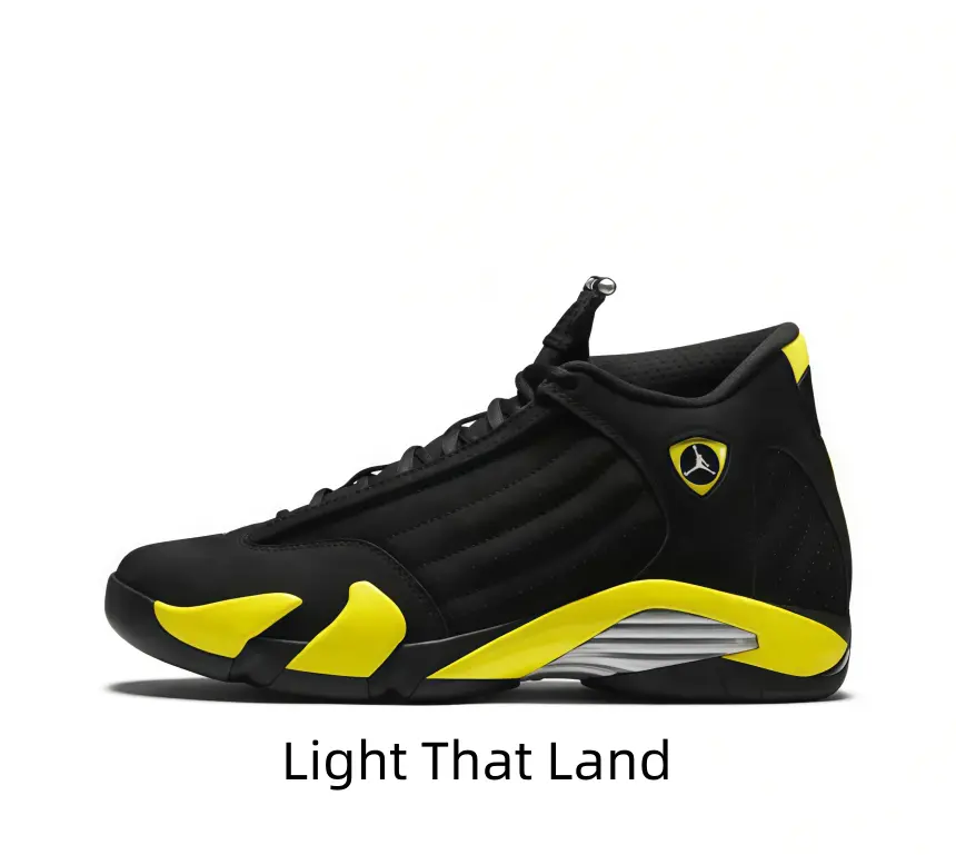 Bold lemon yellow blocks against matte black upper, vivid contrast brings vibrant street edge