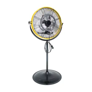 4300 CFM 20" Outdoor Pedestal Fan with Misting, 3 Speeds Stand up Fans Heavy Duty with IP44 Enclosed Motor, Adjustable Tilt, UL Listed for Garden Barn
