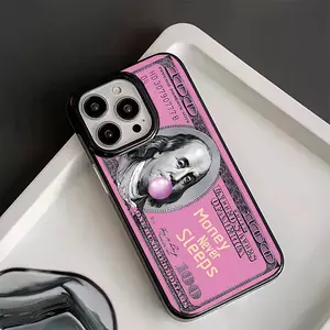 Creative Money Pattern Large Hole Tpu Phone Case, Anti-Slip Wear Resistant, Fits iPhone 16/15/14/13 Series, Perfect Gift