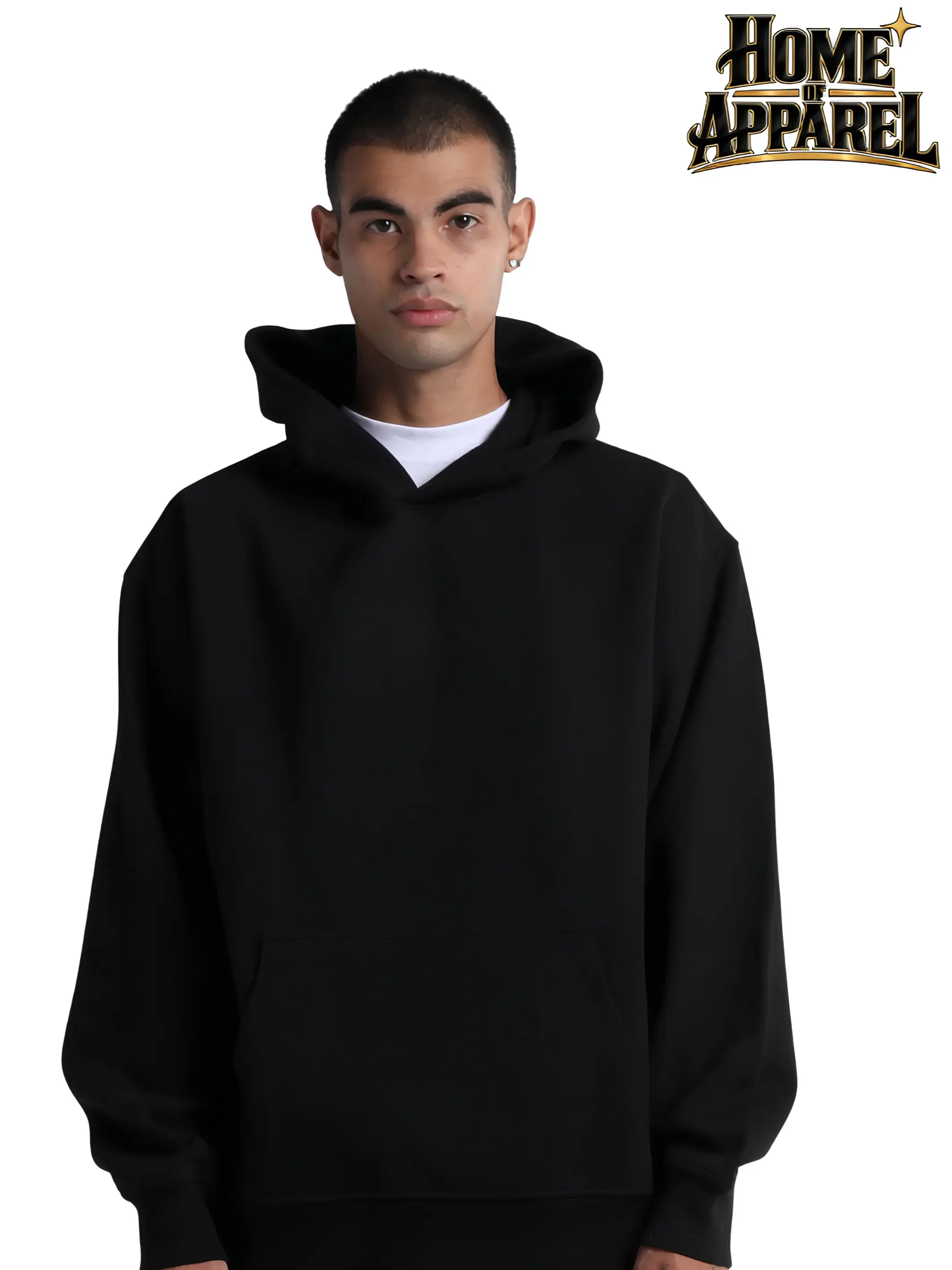 SHAKA WEAR Men's 13.5oz Max Heavy Fleece Garment Dye Hoodie, Menswear Long Sleeve Knit Casual Tops