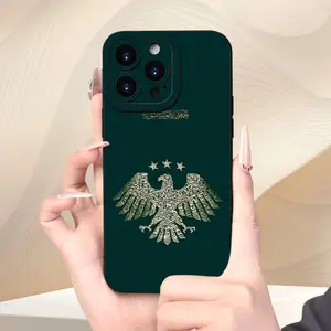 Unique Creative Syria Logo Shockproof Phone Case for iPhone 15/15 Plus/15 Pro/15 Pro Max/11-16 Promax, Minimalist Design