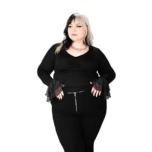 Collette Ruffle Long Sleeve FOXBLOOD RESTOCKED!