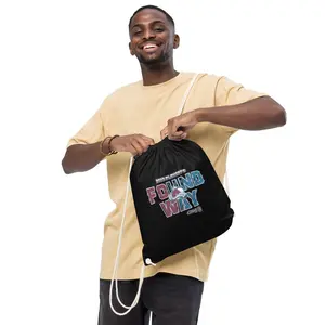 Found A Way Organic cotton drawstring bag