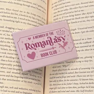 Romantasy Book Club Fridge Magnet 2.5x3.5in - Bookish Magnet Decor