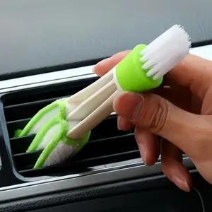 Multifunctional Air Conditioner Louver Brush, Detachable and Washable Door Divider, Corner Cleaning Clip, 1 Piece