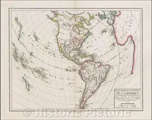 General and Political Map of America (1798) - Historical Map Reproduction