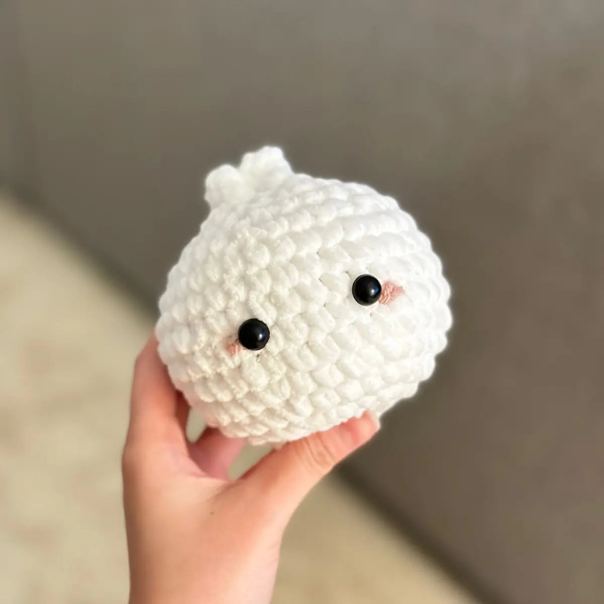 XL crochet bao dumpling plushies art handmade cute gift