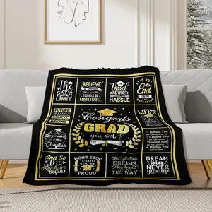 Graduation Gifts Blanket 50 X 60, Class of 2026 Gifts Her Him, Masters Degree College High School Middle School Graduate Presents, Commencement Gift for Boys Girls