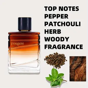 3.4-ounce men's perfume. Contains pepper. Epimedium herb. Woody aroma. Long-lasting perfume, suitable for dates, daily life, parties, and holiday gifts