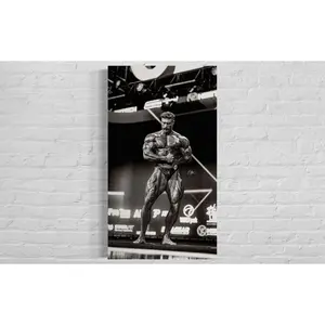 Cbum Chris Bumstead Posing Matte Vertical Poster for Dorm, Workout, Gym - Motivational Fitness Wall Art, Bodybuilding Decor, Muscle