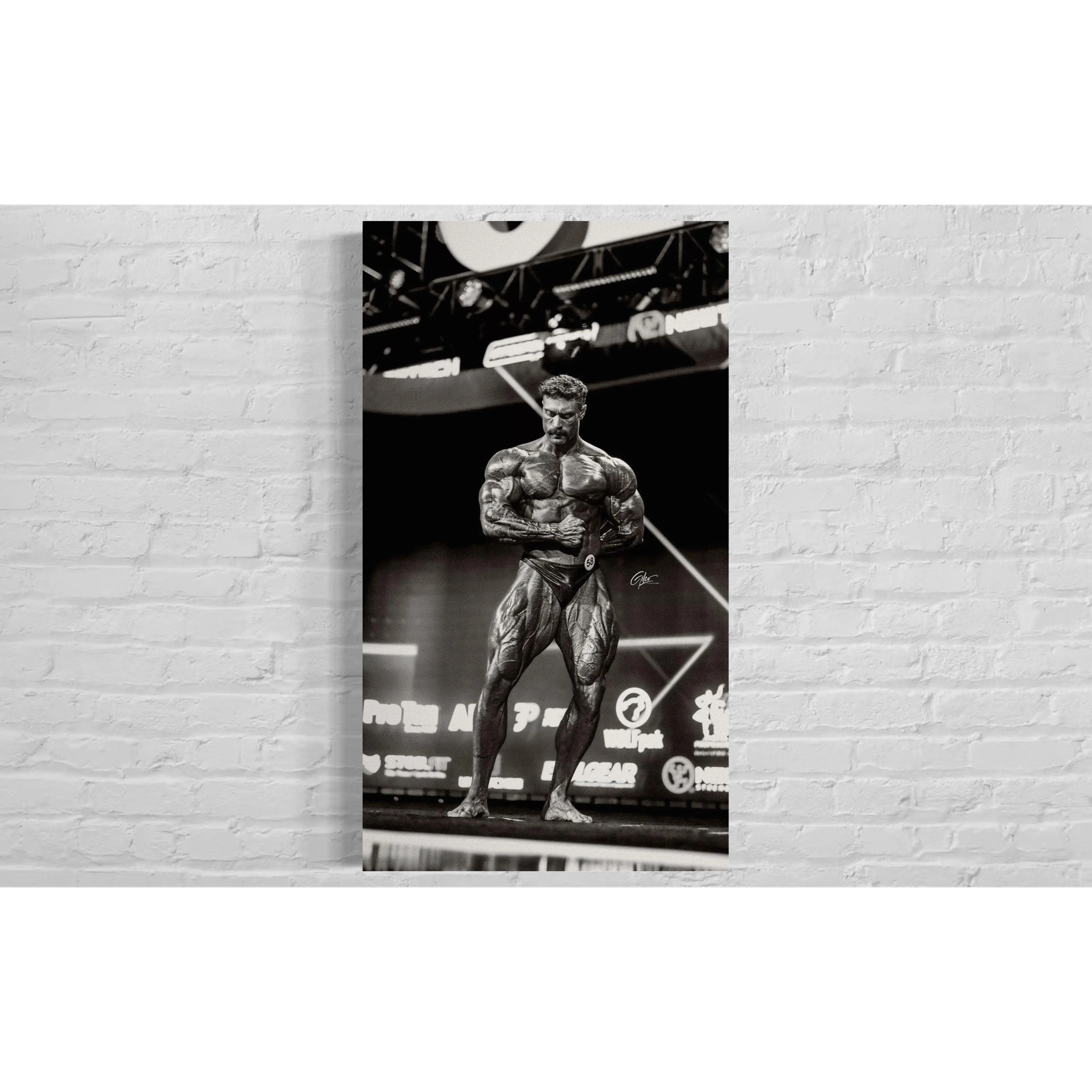 Cbum Chris Bumstead Posing Matte Vertical Poster for Dorm, Workout, Gym - Motivational Fitness Wall Art, Bodybuilding Decor, Muscle