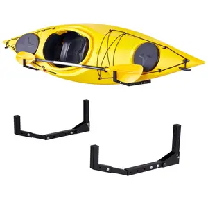 RaxGo Wall-Mounted Kayak Rack, Heavy-Duty Kayak Storage Hooks with Adjustable Length