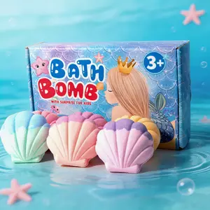 Seashell Bath Balls, Essential Oil Bubble Bath Balls, Toy Bubble Bombs, Exploding Salt Bath Ball Set