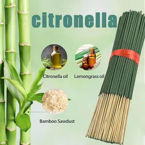 High-Quality Lemongrass Incense Sticks, Natural Material, Long-Lasting Scent, Ideal for Camping, Yard, Hiking, Outdoor Essentials