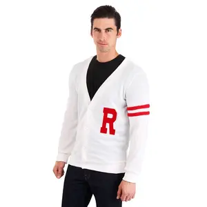 Plus Size Men's Deluxe Grease Rydell High Letterman Sweater