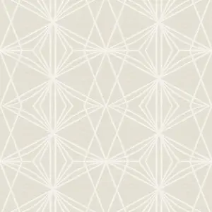 Peel and Stick Wallpaper Beige Cream White Geometric Removable Decorative Contact Paper for Cabinets 17.5in*10ft Self Wall Paper for Bedroom Living Room