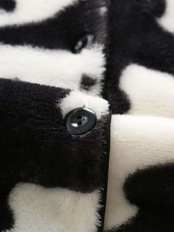 Women's Two-Piece Pajama Set of Plush Casual High-End Winter Warm Homewear with Pocket Design Cozy Comfort in Every Stitch Loungewear Nightwear Chic Elegance Pjs Top Womenswear Star Pattern Long Sleeve